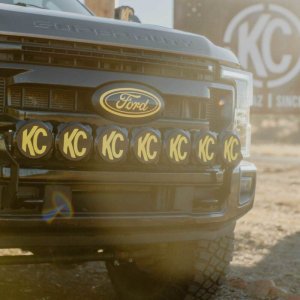 Ford Super Duty F-450 Light Mount - Front - KC HiLiTES - GEN4-5 Front Bumper - Black - `17-`24 Ford Super Duty F-450 Light Mount - Front - KC HiLiTES - GEN4-5 Front Bumper - Black - `17-`24
